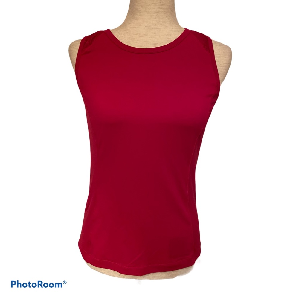 LOLE TOP TANK PINK STRETCH ACTIVE MESH SIZE S